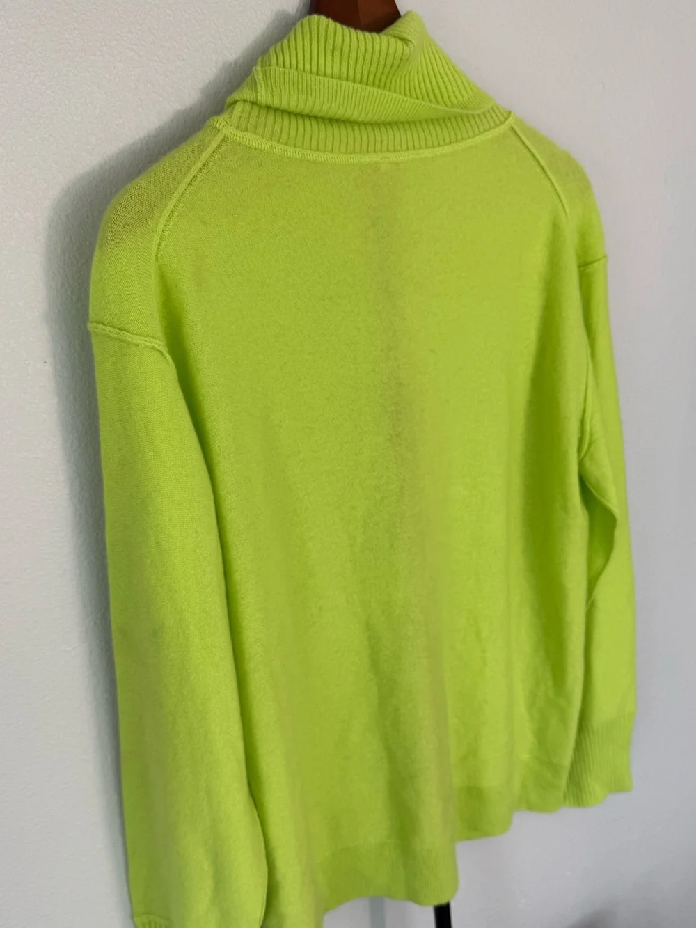 Free People 100% Cashmere Sweater Lime Punch Women Size S